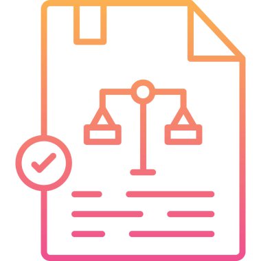 belge simgesi, vektör çizimi