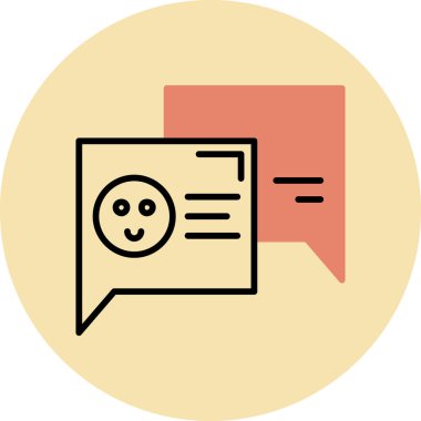 ileti ikonu vektör illüstrasyonu