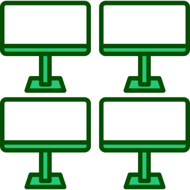 bilgisayar masaüstü simgesi, vektör illüstrasyonu