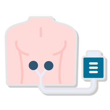 Kan nakli düz simgesi