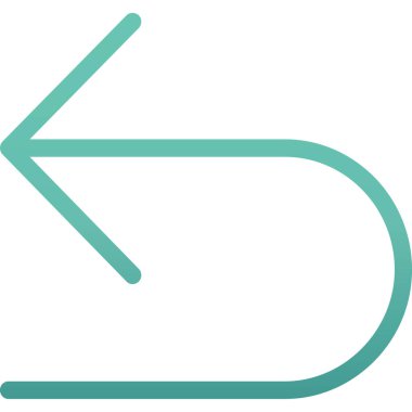 ok yönü simgesi ana hat biçiminde