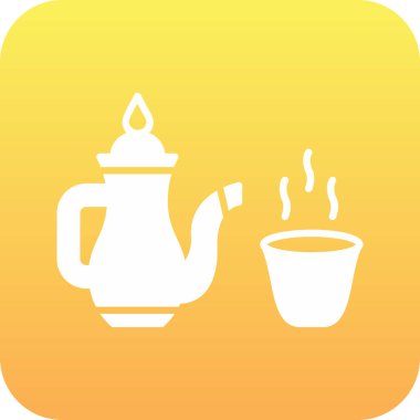 Çaydanlıklı çay fincanı.