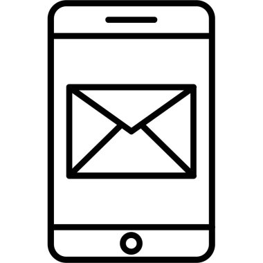 akıllı telefon simgesi vektör illüstrasyonu