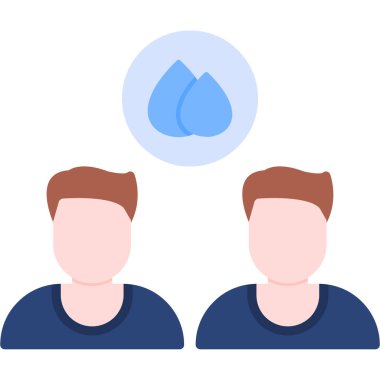 iki erkek simgesi, taslak biçimi