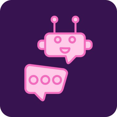 robot. Web simgesi basit illüstrasyon