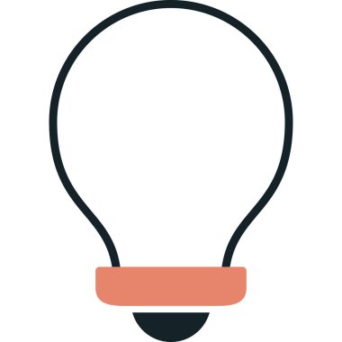 ampul simgesi vektör illüstrasyonu