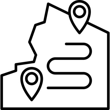 harita konumu simgesi ana hat biçiminde