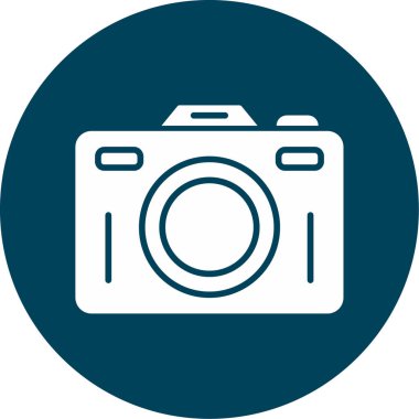 Kamera. Web simgesi basit illüstrasyon