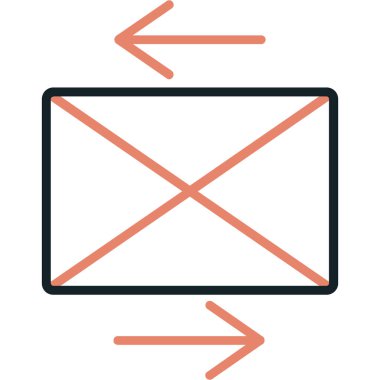 zarf simgesi vektör illüstrasyonu