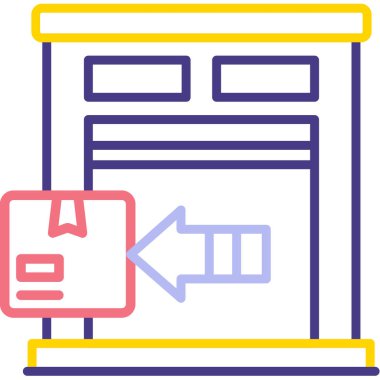 Tarayıcı. Web simgesi basit illüstrasyon