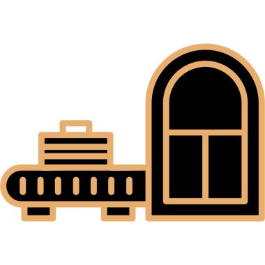 Modern yapı simgesinin vektör illüstrasyonu