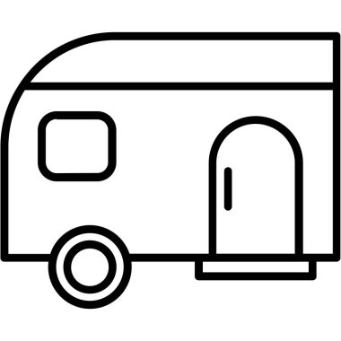 Römork simge vektör çizim