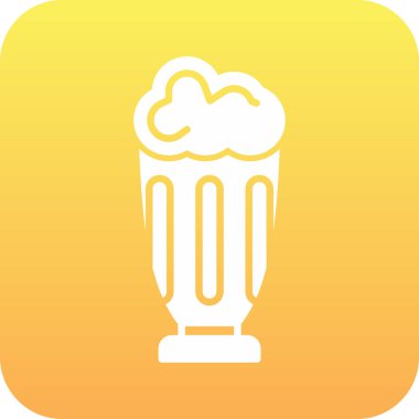 bira yassı ikon vektör çizimi