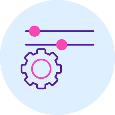 Teçhizat Web simgesi basit illüstrasyon