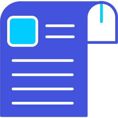 belge simgesi vektör illüstrasyonu