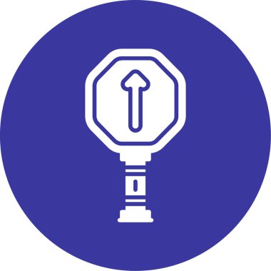 Yol işaretinin vektör illüstrasyonu