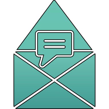 zarf simgesi vektör illüstrasyonu