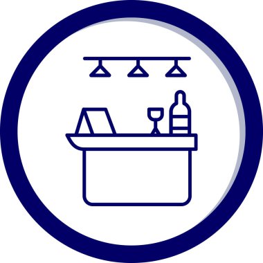 Restoran. Web simgesi basit tasarım