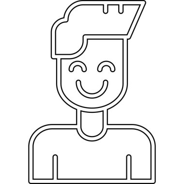 Şapka vektör illüstrasyon tasarımlı adam avatarı