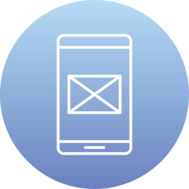 Vektör E- posta simgesi illüstrasyonu