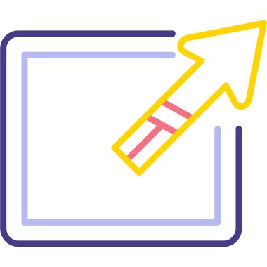 ok simgesi vektör illüstrasyonu