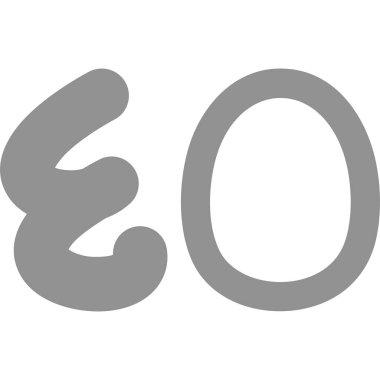 0 numaralı simge işareti tasarımı