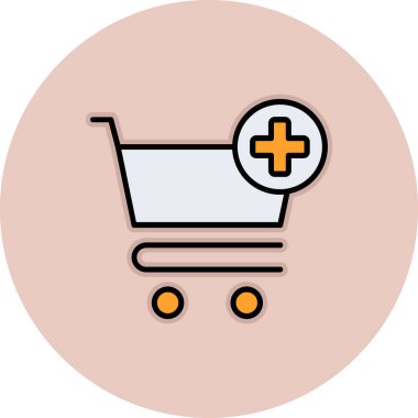 vektör yük arabası simgesi ekle