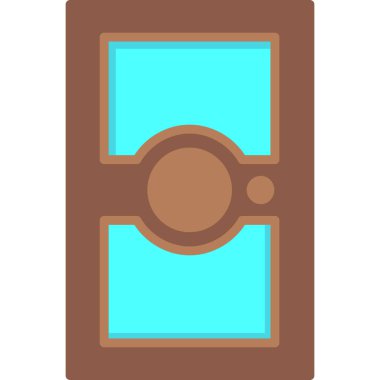 Fotoğraf makinesinin düz simgesi