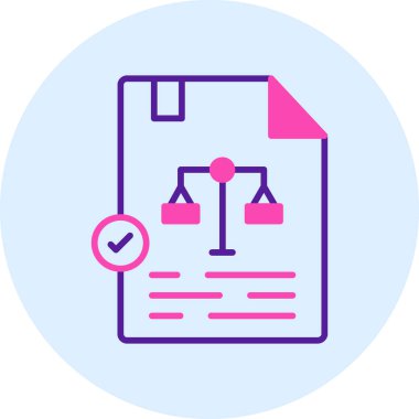 belge simgesi modern vektör illüstrasyonu