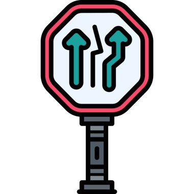 Sokak lambası ikonu. Web için sokak lambası ikon vektör simgesinin özet çizimi