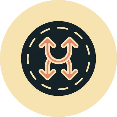 Ok. Web simgesi basit illüstrasyon