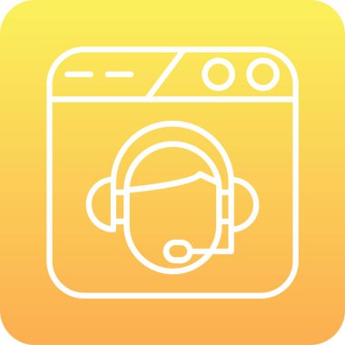 kulaklık simgesi vektör illüstrasyonu