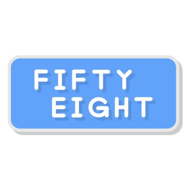 Beyaz arkaplanda 5 numara