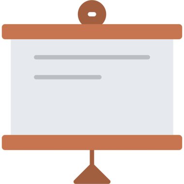 Sunum tahtası simgesi vektör illüstrasyonu