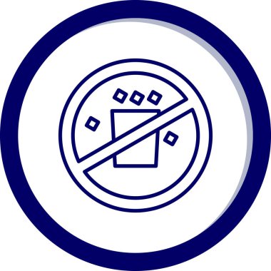 Hiçbir iz yok. Web simgesi basit tasarım