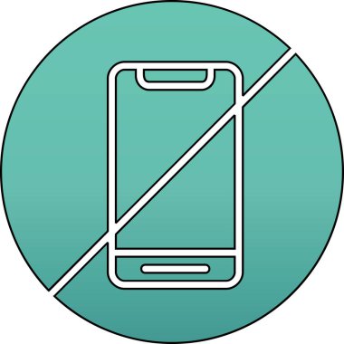 eşsiz telefon ve mobil vektör çizgisi simgesi