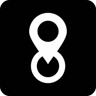 Taslak biçiminde sekiz numaralı simge