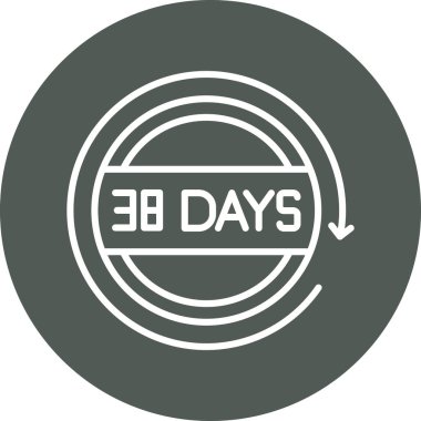 32 günlük glyph simge tasarım vektörü