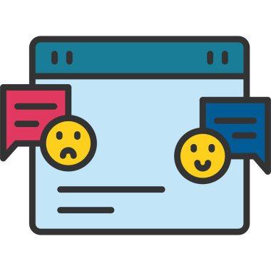 İnternet alışveriş vektörü simgesi