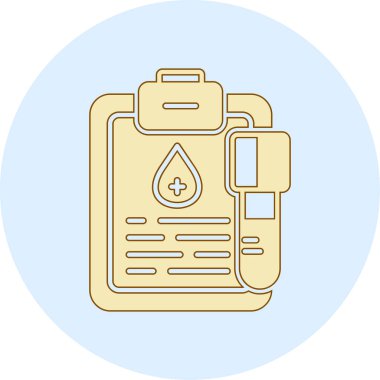 Bir belge simgesinin vektör illüstrasyonu