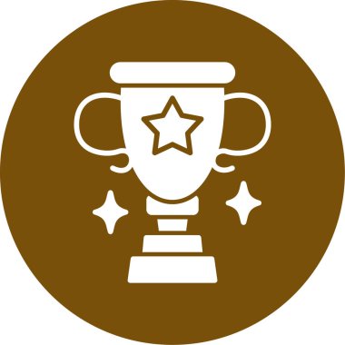 Ödülü Kupası simge vektör çizim