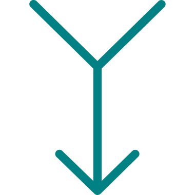 yön ok ince çizgi vektör simgesi