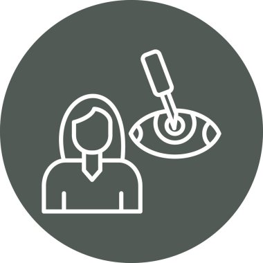 Kadın simgesinin vektör illüstrasyonu