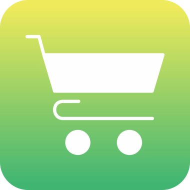 Benzersiz alışveriş arabası vektör simgesi