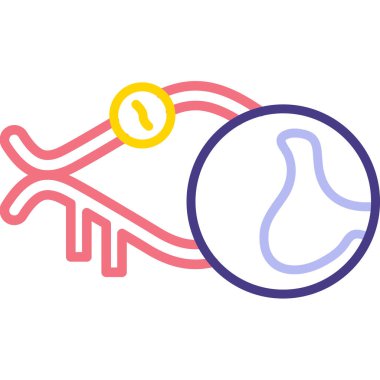 Devre çizgisi ve dolgu biçimi olan insan beyni