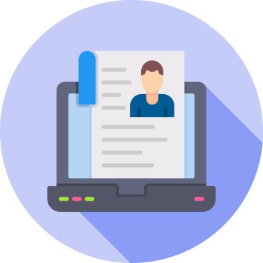 iş görüşmesi simgesi vektör illüstrasyonu