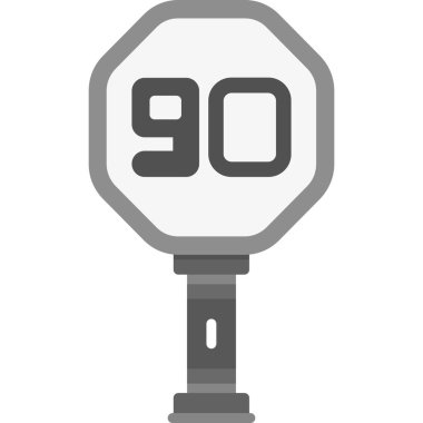 Dolu vektörde hız metre izole edilmiş simge