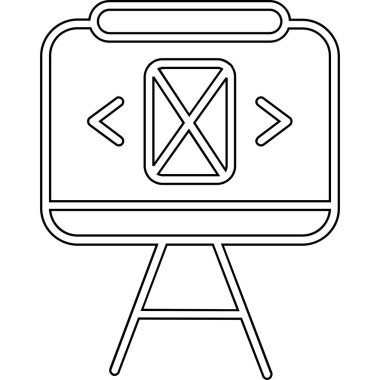 dijital tablet simgesi, basit biçim