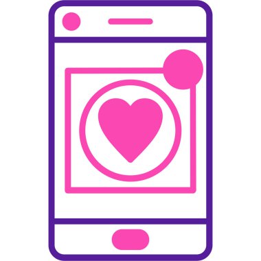 Akıllı telefon. Web simgesi basit tasarım