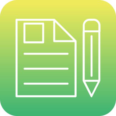 Güzel Kalem vektör satırı simgesi